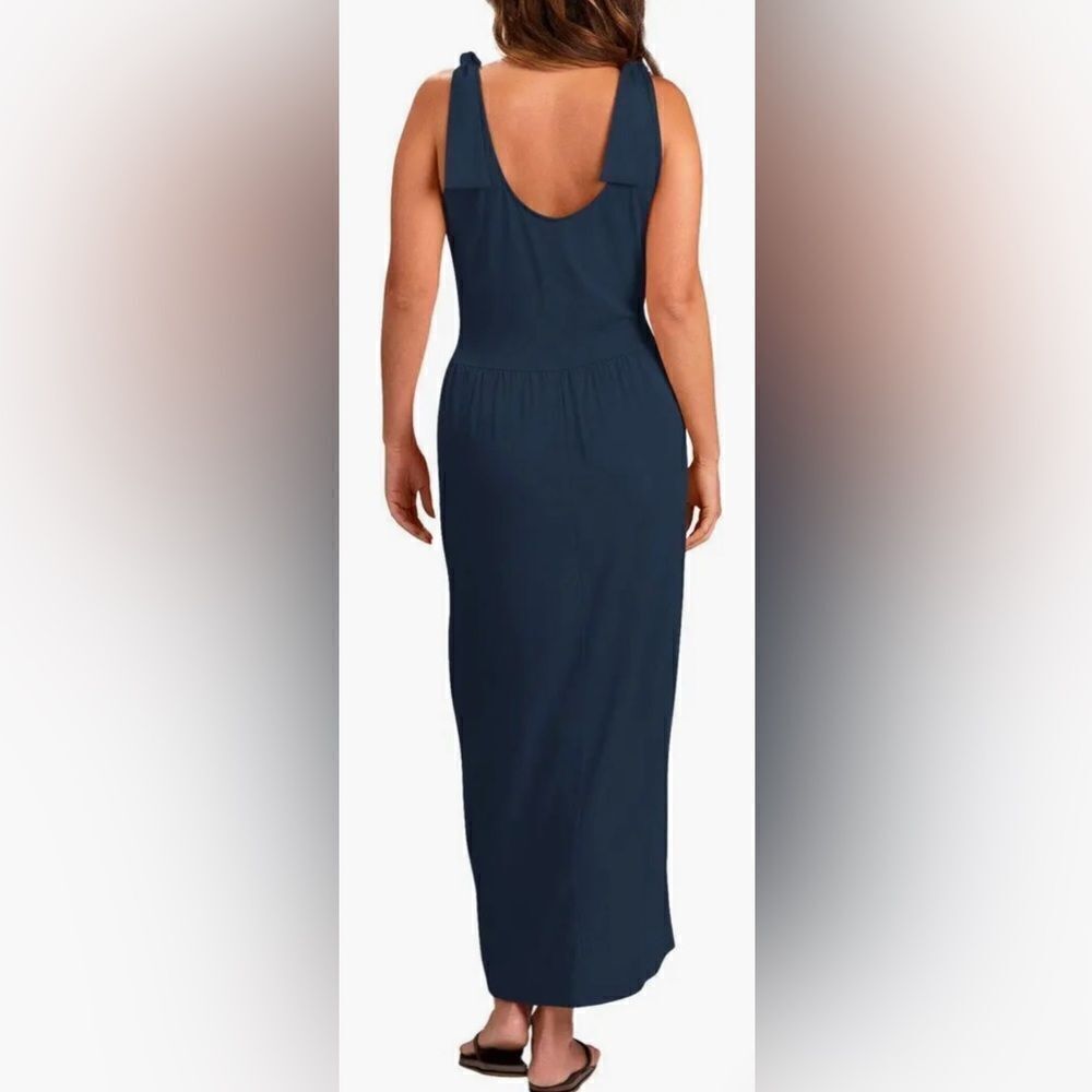 NWOT MLB Women’s Navy Boston Red Sox Tank Maxi Dress - Size Large - Picture 3 of 7